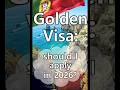 Should I apply for the Golden Visa in 2026? 🇵🇹 #portugal #goldenvisa