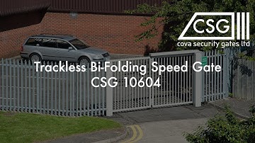 Trackless Bi Folding Speed Gate - CSG 10604