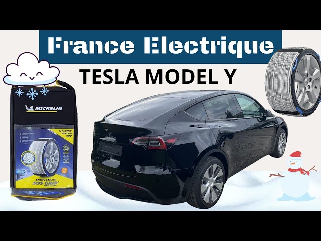 Chaussette neige TESLA MODEL Y - Chaine à neige textile