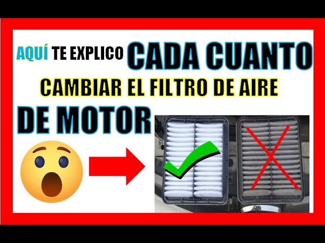 Cada cuánto se cambia el filtro de aire del coche?