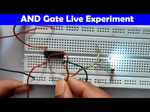 AND Gate Practical on Bread-Board || Digital Electronics Practicals