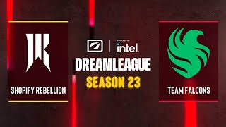 Dota2 - Shopify Rebellion vs Team Falcons - DreamLeague Season 23 - Group B