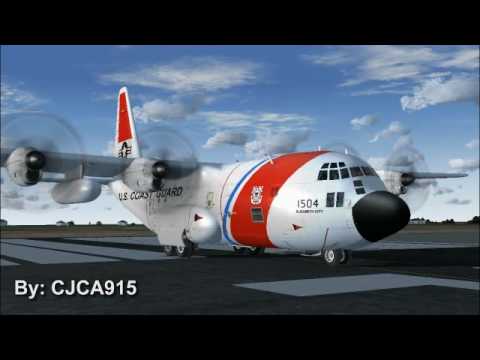 Captain Sim Coast Guard HC-130 take off McEntire J...