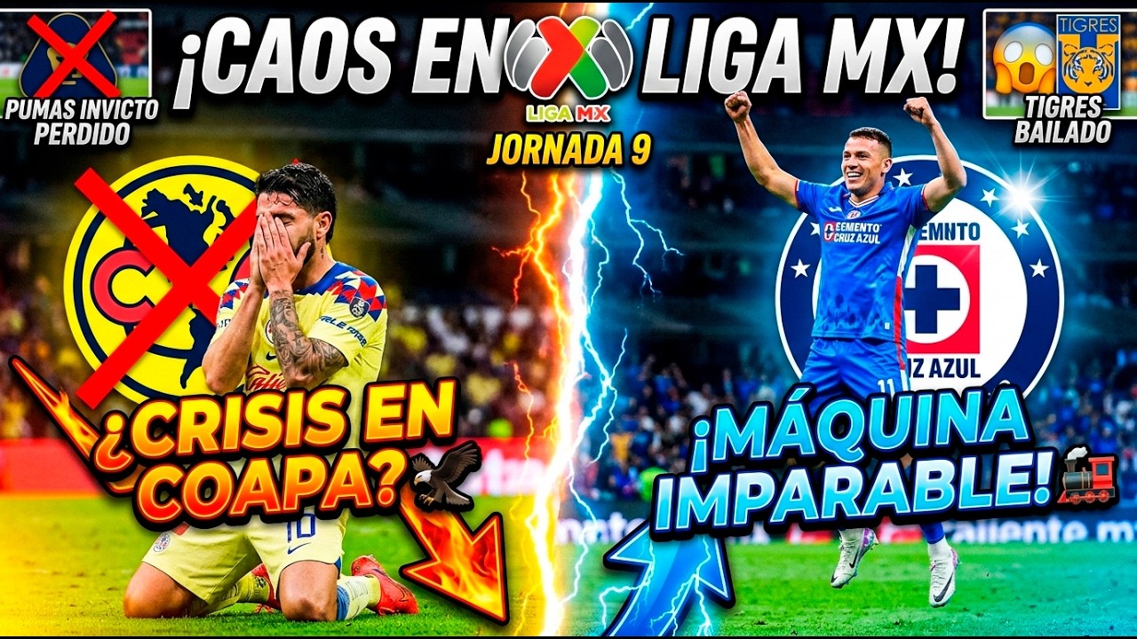¿CRISIS en el AMÉRICA? 🦅 Resumen J9 Liga MX: ¡Pumas pierde el invicto y PUEBLOTA golea!