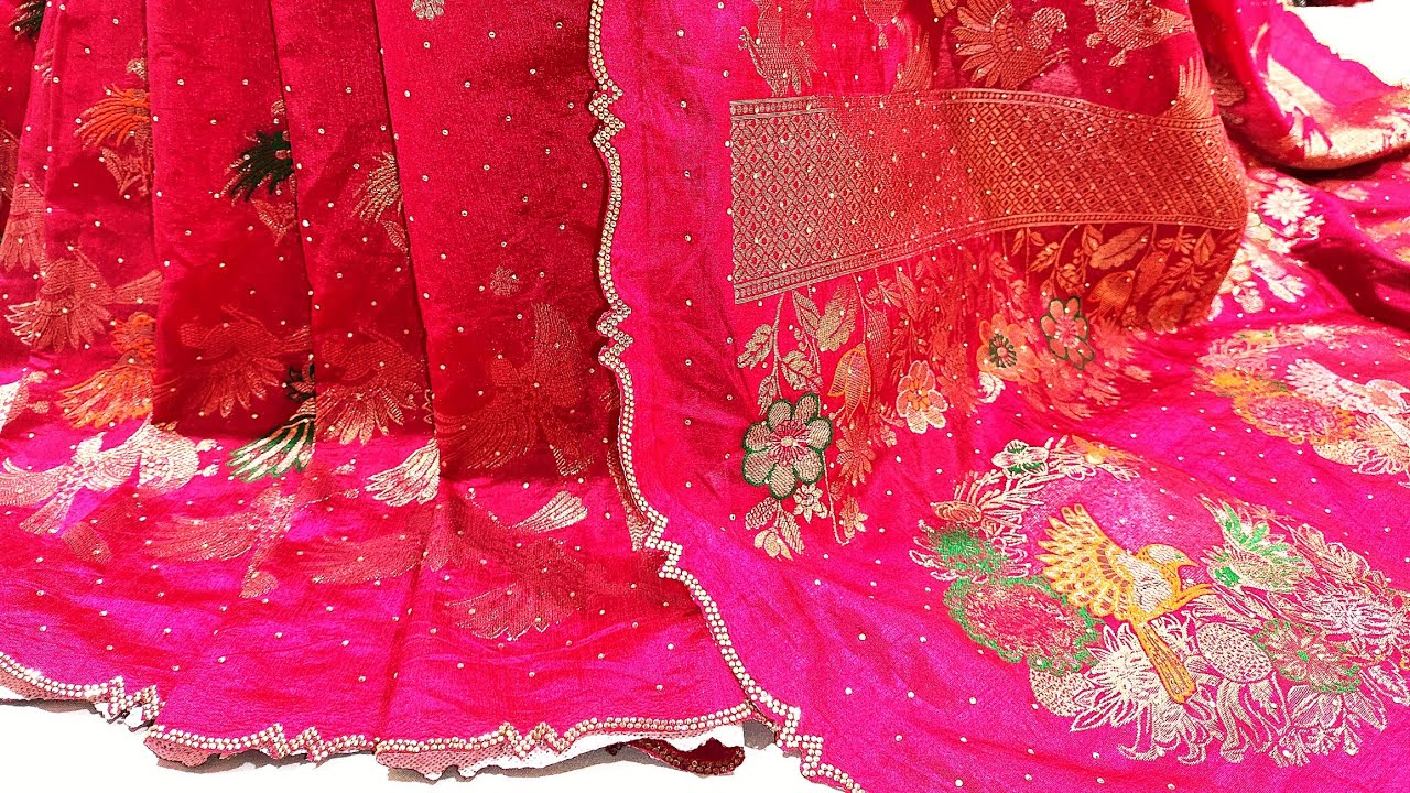 Dola Silk New Design Party Wear Saree Stone Work Fancy Saree Wedding Saree Rs 2150