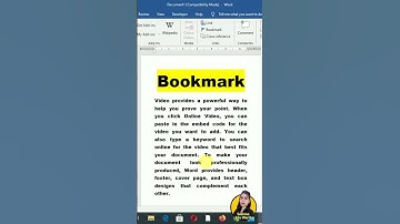 Bookmark in word #shorts