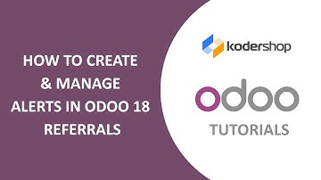 How to Create & Manage Alerts in Odoo 18 Referrals | Human Resources Tutorial