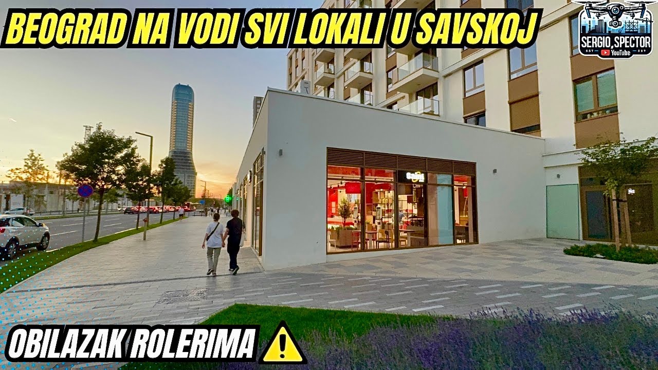 Beograd na vodi spojen sa Karađorđevom, SVI NOVI LOKALI U SAVSKOJ rolerima #beograd #bw