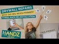 Drywall Repair: Patch, Spackle, Sand, Prime & Paint a Hole in the Wall
