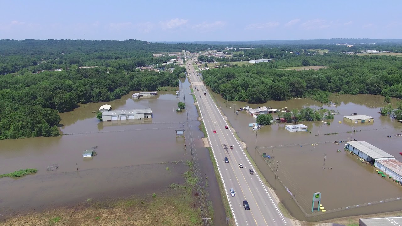 Arkansas River Flooding in Russellville YouTube