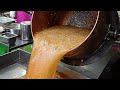 거대한 사탕공장의 대량생산 현장! 추억의 달고나 캔디 만드는 과정 Amazing 'Dalgona' Candy Making Process - Korean Candy Factory