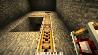 Minecraft - Simple Minecart Docking Station [Tutorial]
