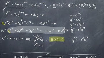 Homogeneous Differential Equations with Constant Coefficients (Redux) (1 of 3)