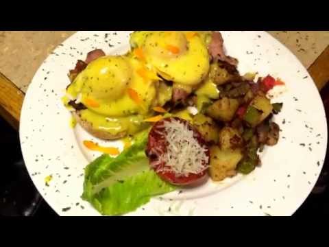 Asparagus Eggs Benedict Recipe Hollandaise Sauce Ham Shrimp