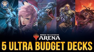 5 NEW SUPER BUDGET Standard Decks with JUST 5 Rares | MTG Arena