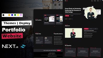 Portfolio Website Nextjs - React.js, Tailwind CSS, Framer Motion and Shadcn UI - Light and Dark mode