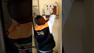 Borehole Control Panel wiring: Electrical wiring and rewiring of a borehole control panel