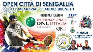 OPEN CITTA' DI SENIGALLIA 2025 - Memorial Claudio Brunetti - Finale