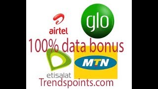 Enjoy 100% Double Data Bonus On Mtn Network