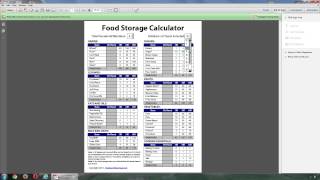 Food Storage Calculator