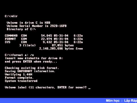 Video: Cách Khởi động ở Chế độ DOS