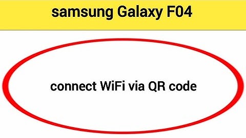 How to connect WiFi via QR code, samsung Galaxy F04 me  Bina password ke Wi Fi connect kaise karen