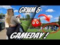 Grwm  gameday  es eskaliert  vlog 13