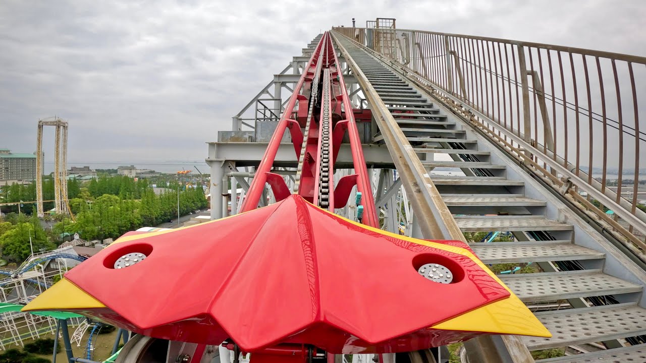 With commentary] Steel Dragon 2000 on-ride POV (ride video