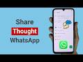 How to Share Your Thought on WhatsApp