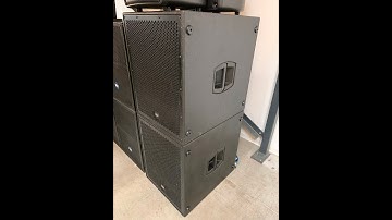 RCF NXL24 + SUB8004 soundcheck