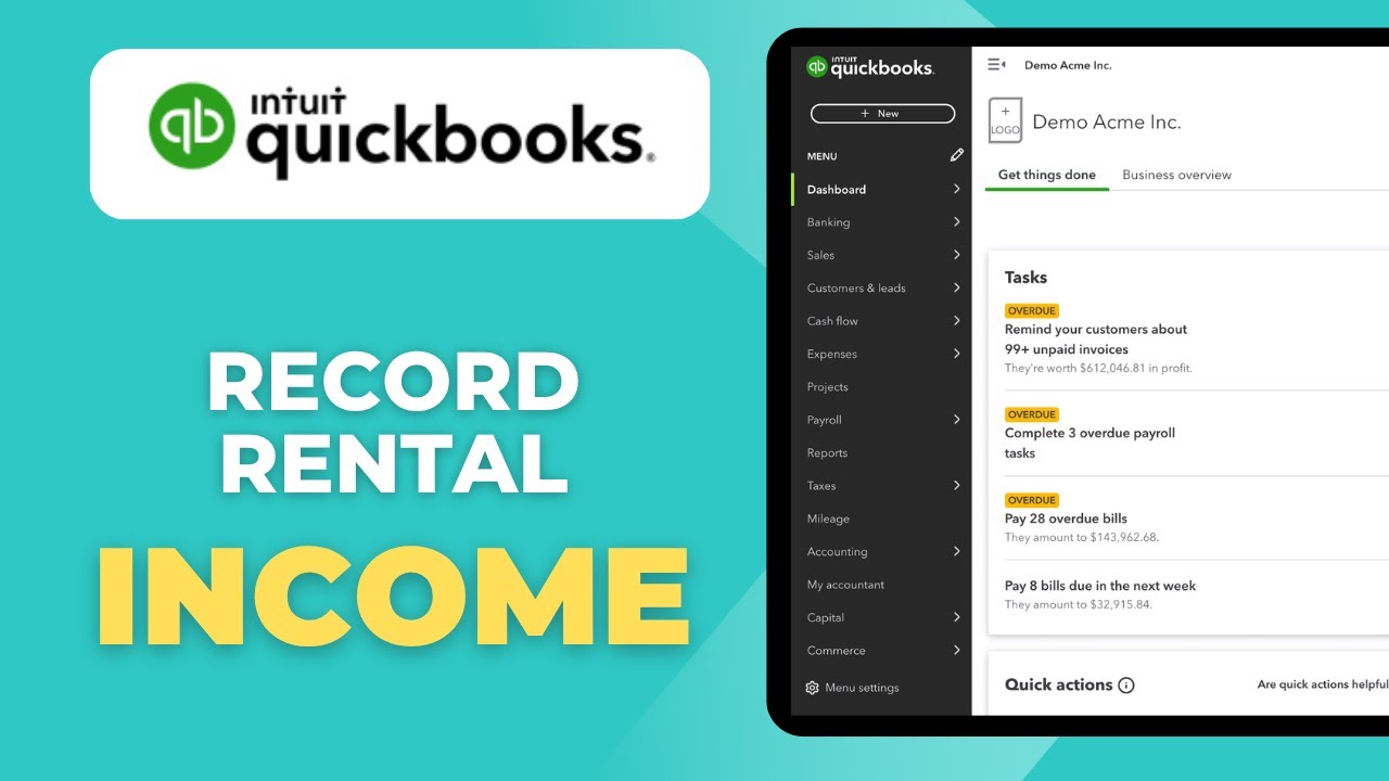 How to Record Rental Income in QuickBooks Online | Fast Guide