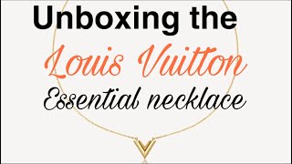 Louis Vuitton Essential V Necklace, Unboxing + Mod Shots