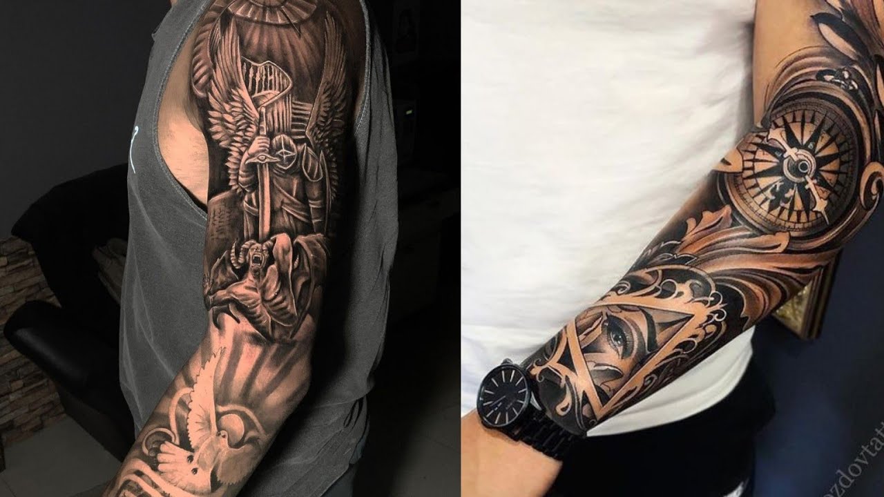 skull forearm half sleeve tattoo by Tommy Lee Wendtner TattooNOW