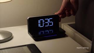 vivitar bluetooth wireless charging clock speaker