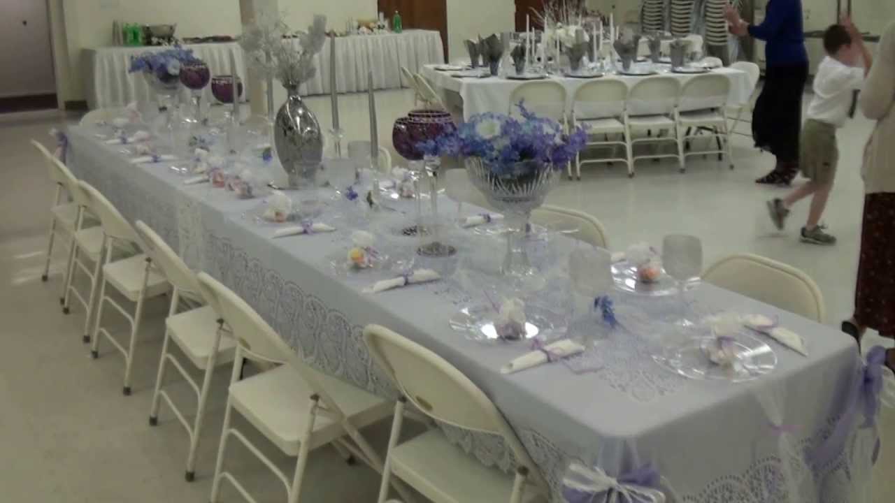 Beautiful Table Settings For The 70th Anniversary Buffet Dinner
