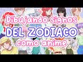 Dibujando signos del zodiaco como anime 🐏 | COMPLETO