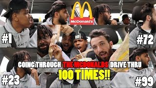 Driving Through The SAME McDonald&#39;s Drive Thru 100 Times PRANK (*Cops Called*)