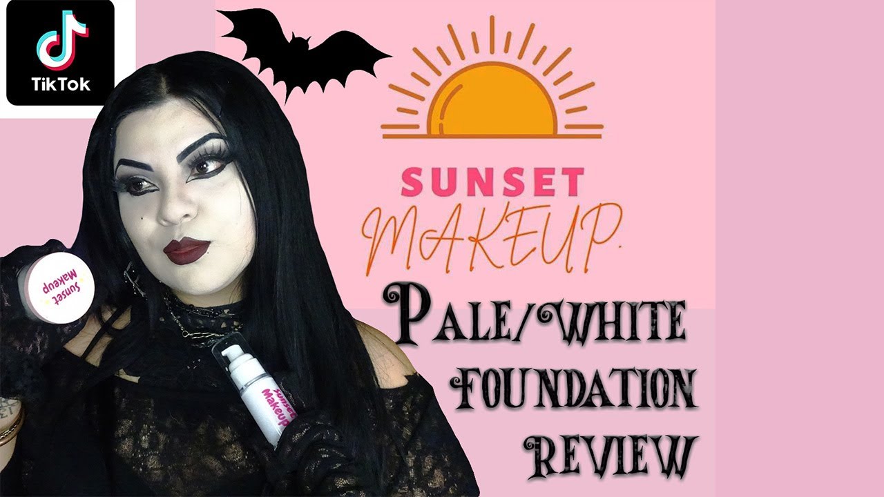 Replying to @babybel_cheese_eater our Sunset Makeup White Foundation #, black goth girl
