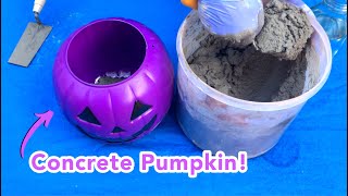 How to Make Concrete Pumpkins