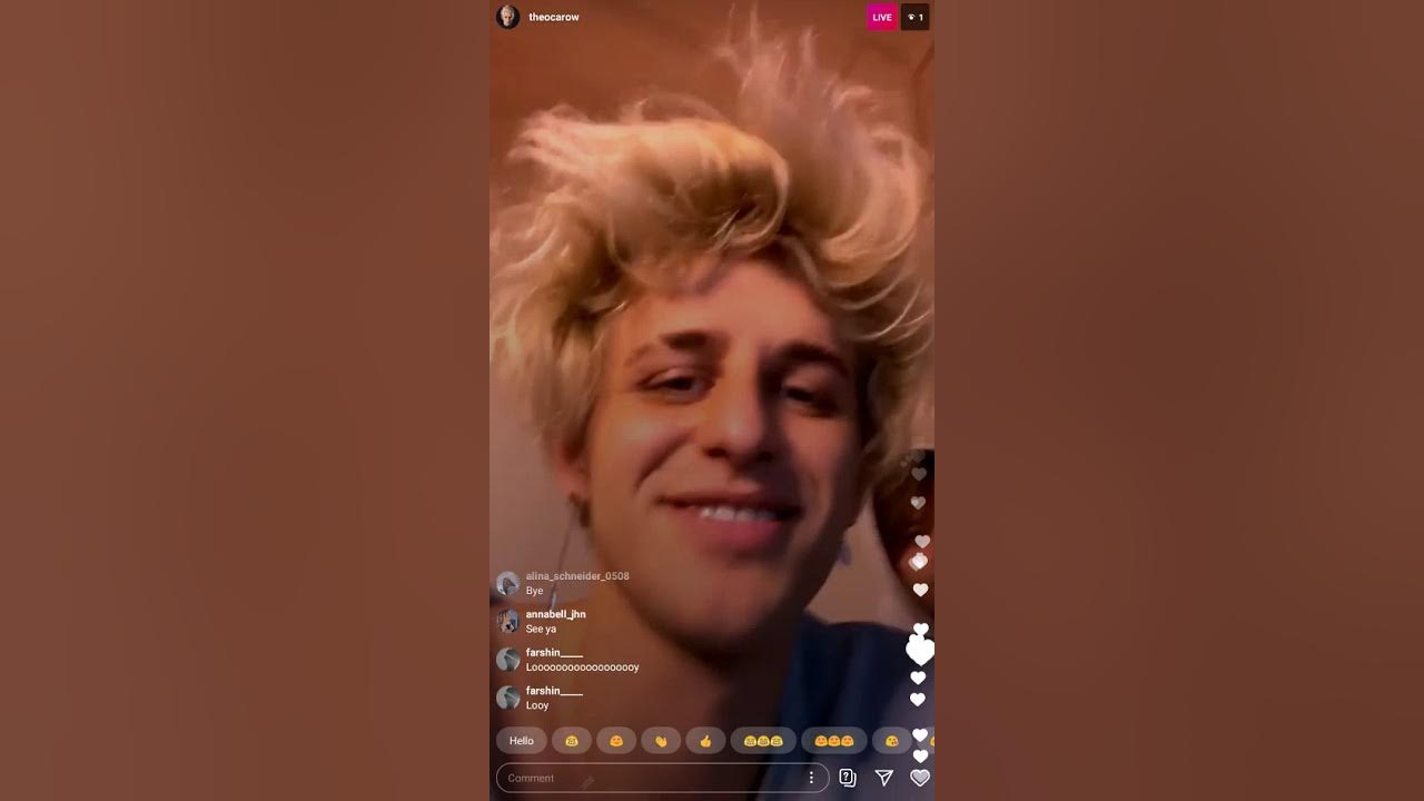 Theo Carow (theocarow) und Freunden Instagram (LIVE) 2020 YouTube