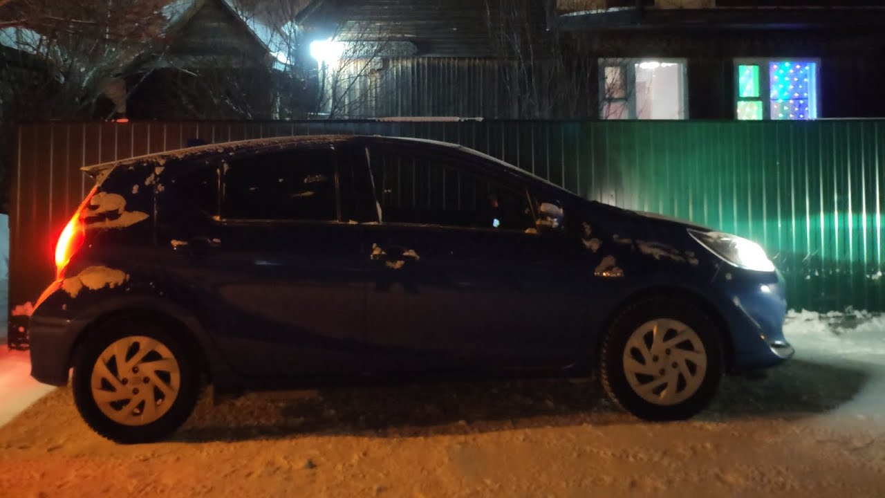 Расход топлива TOYOTA AQUA HYBRID зимой в городе (с ВЫключенной eco ...