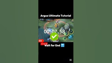 Argus Ultimate Tutorial Mobile legends #ml2b #argus #tutorial #shorts