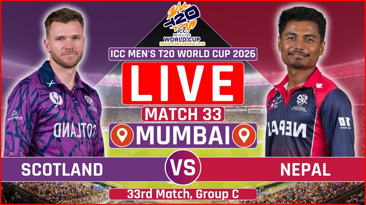 Scotland vs Nepal T20 World Cup 2026 | Live Cricket Match Today | SCO vs NEP Live Score | Chandan