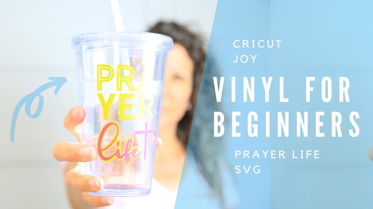 Cricut Joy Vinyl Craft For Beginners + Prayer SVG 