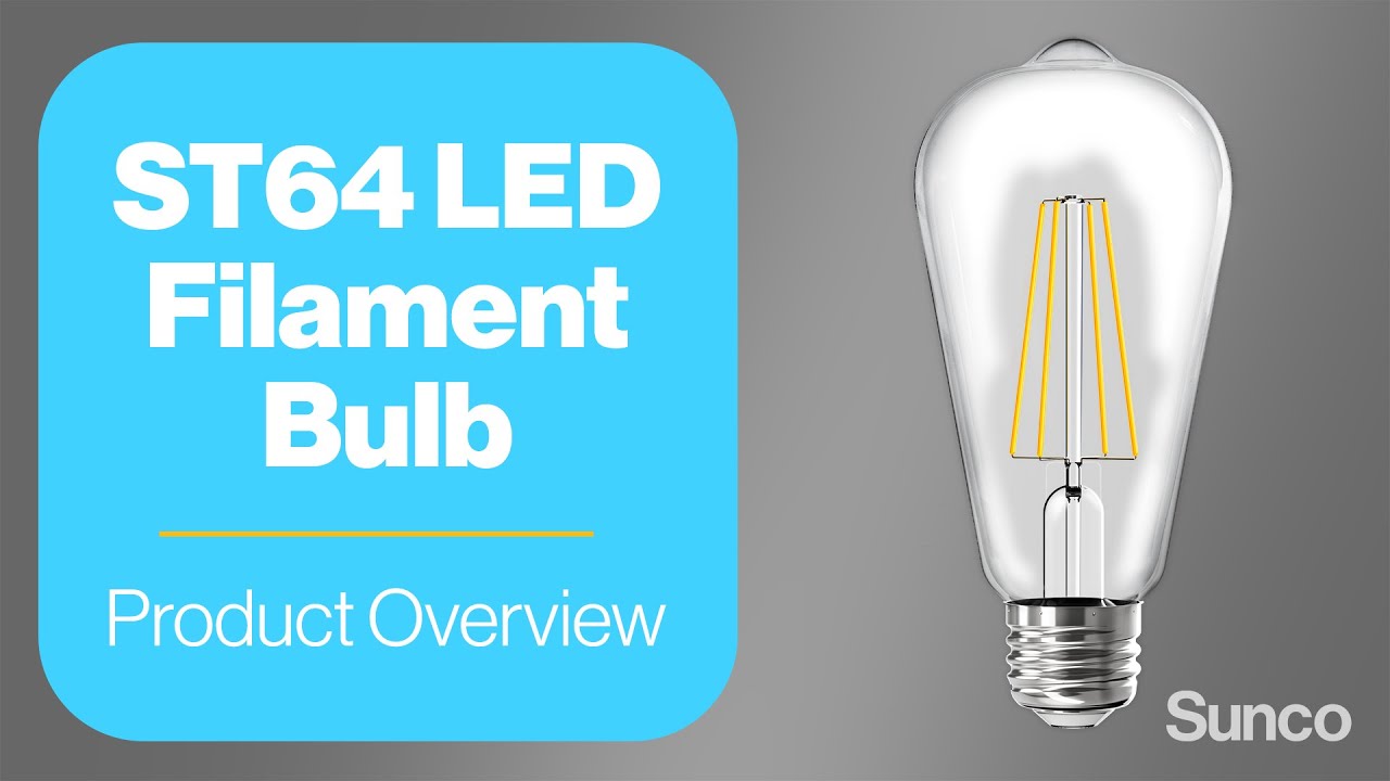 ST64 LED Filament Bulbs, LED LIGHTING