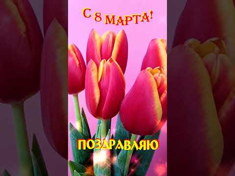 С 8 марта!🌷 Красивое музыкальное видео поздравление с праздником 8 Марта!