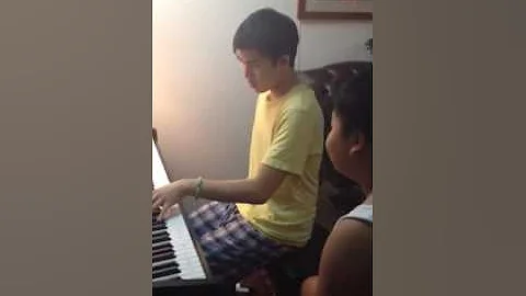 Rude song by Rj playin on d Piano paul singin