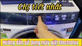 Hướng dẫn sử dụng máy giặt Electrolux cho người mới dùng
