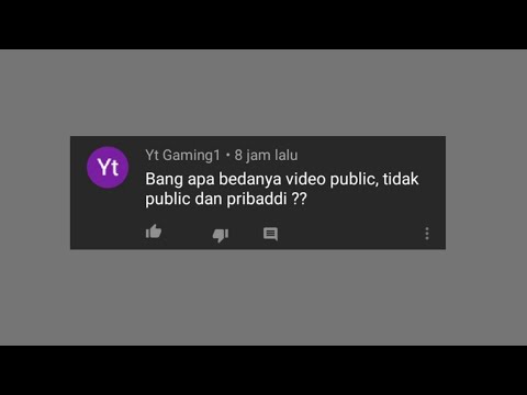 Perbedaan Dan Fungsi Video Publik, Tidak Publik, Pribadi - JalanSugik