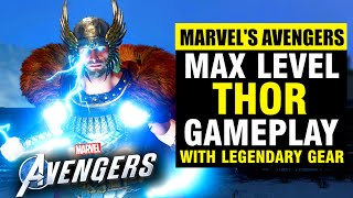 Marvel's Avengers - Max Level Fully Upgraded Thor Gameplay!